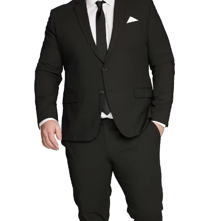 Musta Modern Slim -puku
